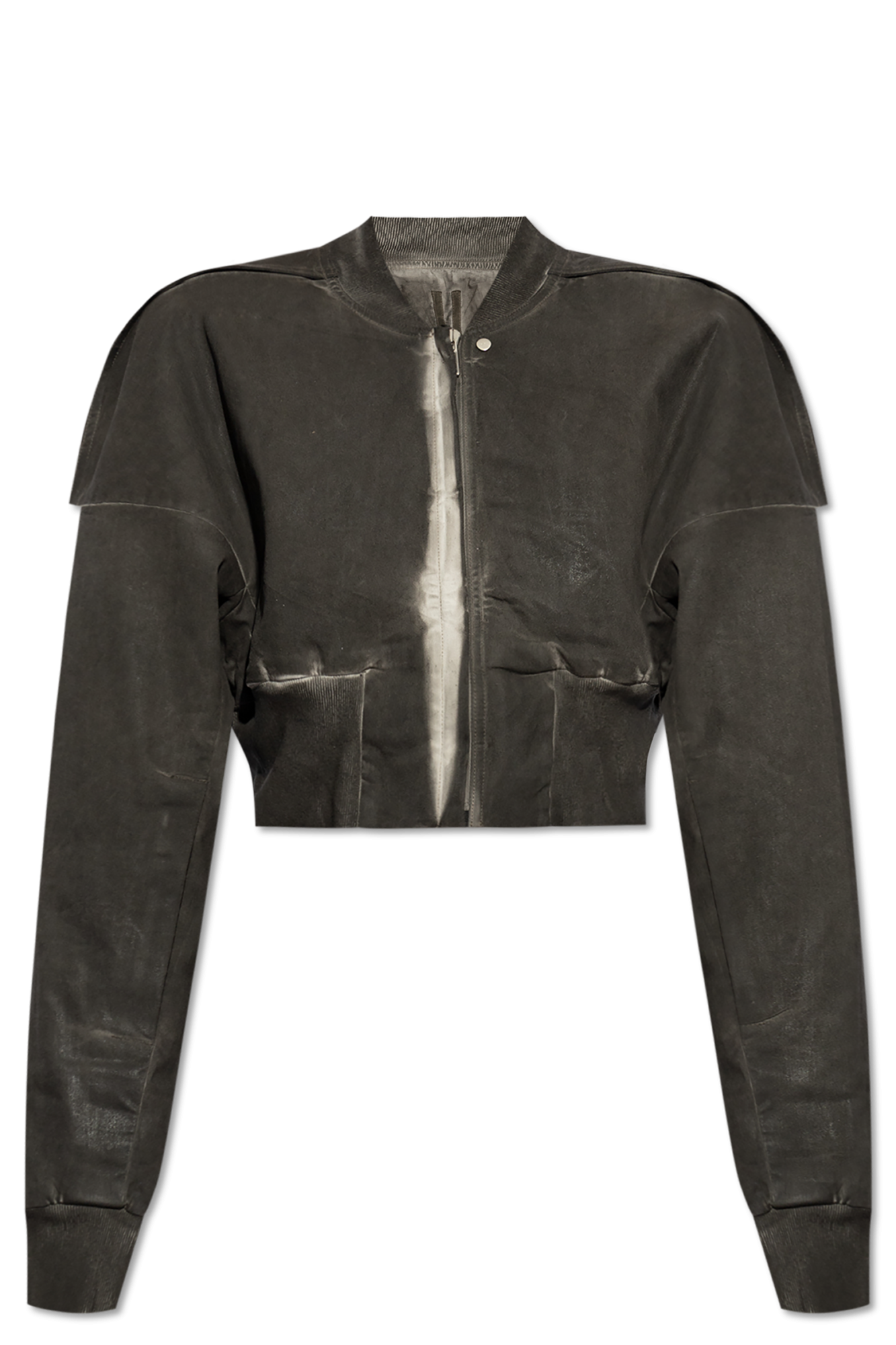 Rick Owens Drkshdw Black Cross Hexagon Flight Jacket Rick